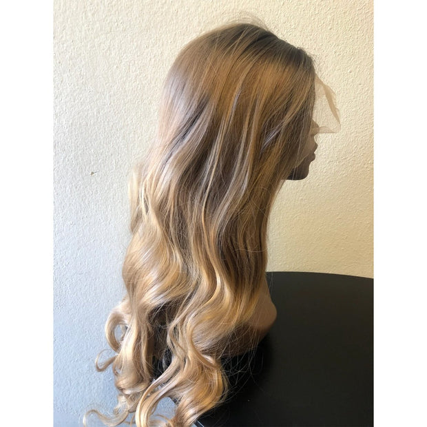 13x4HD Synthetic Body Wave Lace Front Honey Blonde Wig