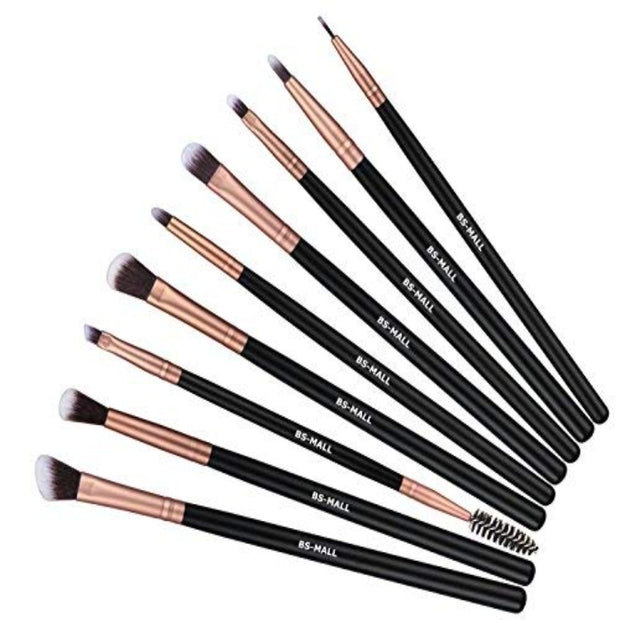 BS-MALL 14 Pcs Makeup Brushes  Set Rose Golden With Case Premium Synthetic Brushes