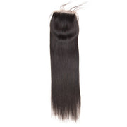 Ustar 100% Huamn Hair   4X4 Free Part  CLOSURE Straight