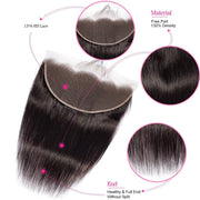 13x6HD Lace Frontal Body Wave/Straight/Deep Wave Brazilian Virgin Hair Frontal