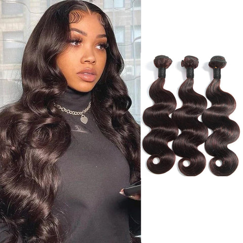 Seasonal Sale 50% OFF Dark Brown (2#) Body Wave 100% Human Hair