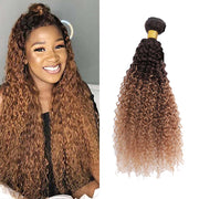 Ombre Dark to Light Brown (4/30) Jerry Curl 100% Virgin Hair