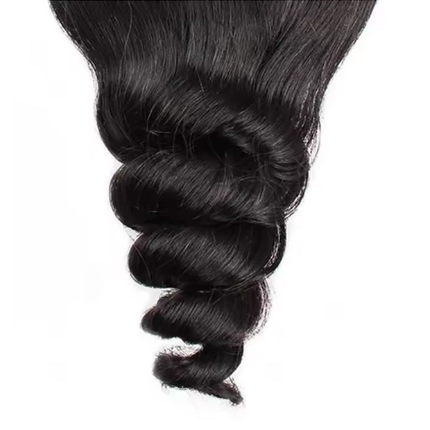 4x4 Lace Transparent Lace Closure Loose Wave Virgin Natural Human Hair