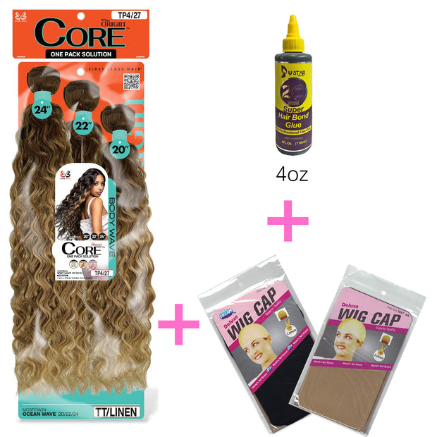 BOBBI BOSS Miss Origin CORE Synthetic Weave Multi Bundle Ocean Wave (20, 22, 24 inch)