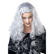 Halloween Wig  Black & White，Synthetic Cosplay Costume Halloween Wigs, Wear and Go wig