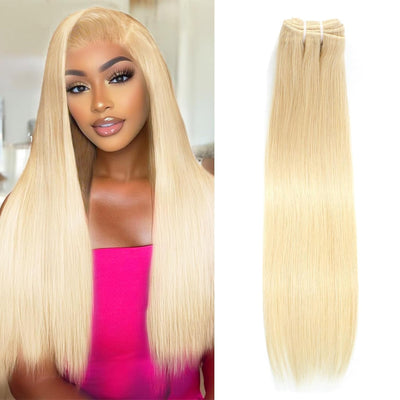 prenuim blonde 613 Hair Straight Unprocessed 100% Human Hair ash Blonde(#613) Color