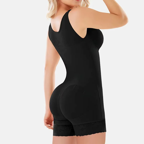 Fajas Colombianas Shapewear for Women Tummy Control Post Surgery Full Body Shaper Butt Lifter with Zipper Crotch