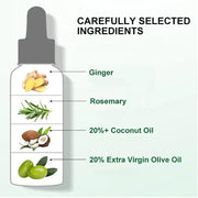 2 Pack Alopecia Growth Hair Serum Ginger Solution - Anti Hair Loss And Thinning