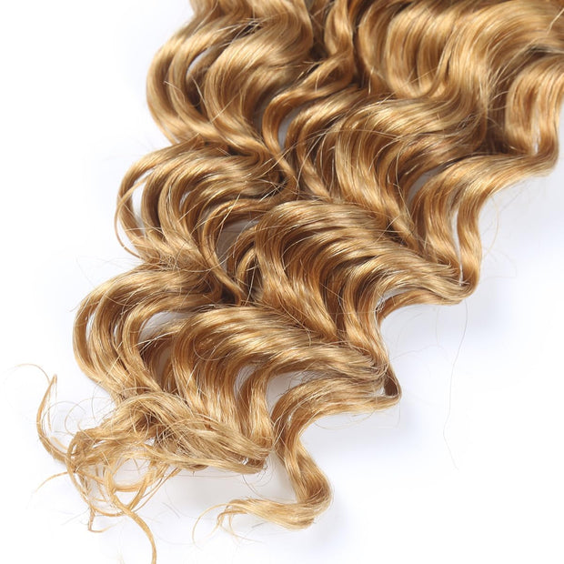 Ustar Basics Color #27 Human Braiding Hair deep Wave Bulk 100 human Mink Hair 100g/bundle 18-22 inch (Copy)