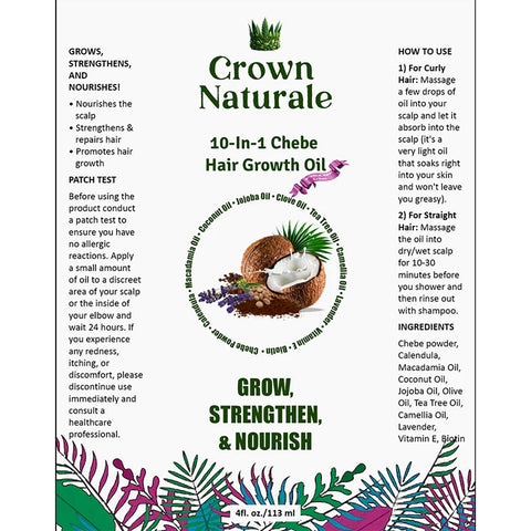 2 Pack Chebe Oil Helps Your Hair Grow Naturally - Anti Hair Loss And Thinning