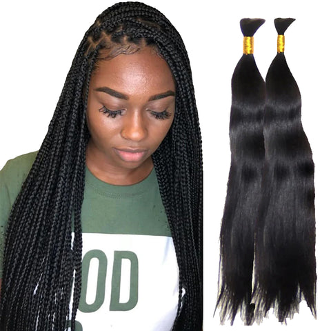 BOHO Braiding Hair Straight,Body Wave,Deep Wave, Natural Wave,Jerry Curl, Water Wave Natural color Bulk hair Best Quality Mink hair extensions 100g/pack