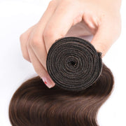 Medium Brown #4 Body Wave 100 Human Hair wave hair extension
