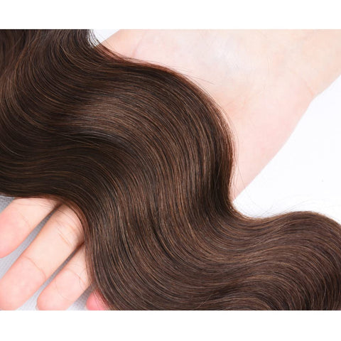 Medium Brown #4 Body Wave 100 Human Hair wave hair extension