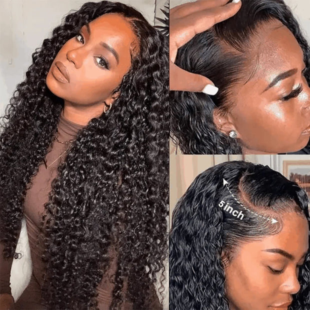 5x5 HD Lace Closure Wig Jerry Curl Human Hair