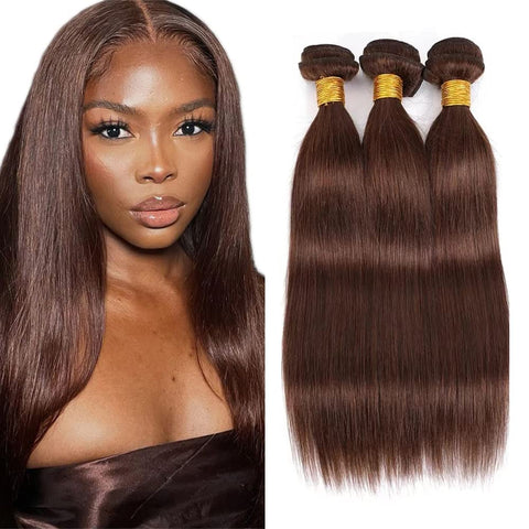 Seasonal Sale 80% OFF Medium Brown (#4) Straight 100% Human Hair