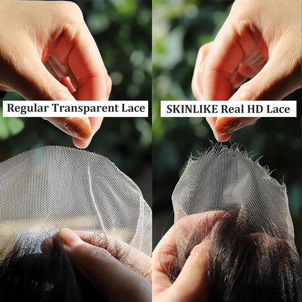 5x5HD Lace Closure Burmese Curl Natural Color Human Hair