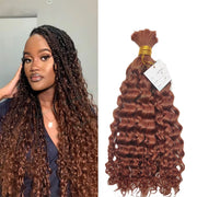 Human Braiding Hair #33 Color Bulk Mink Hair 100g/bundle 20-22 inch