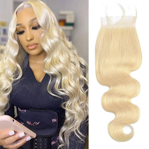 5X5  HD Lace Closure 613 Blonde Human Hair Body Wave