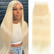 5X5  HD Lace Closure 613 Blonde Human Hair Straight