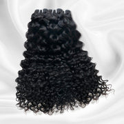 Double Drawn Bermese Curly Full End Unprocessed 100% Human Hair Natural Color
