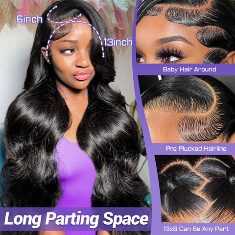 13x6HD Lace Wig Loose Bounce full frontal wig HIGH QUALITY Human Hair Wig 180 FREE PART