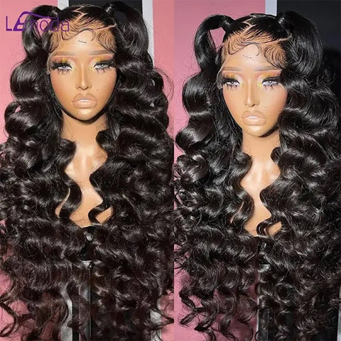 13x6HD Lace Wig Loose Bounce full frontal wig HIGH QUALITY Human Hair Wig 180 FREE PART