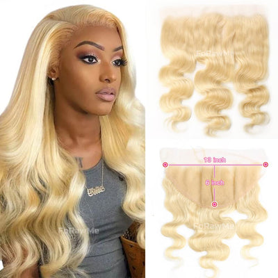 13x6 HD Lace Frontal 613 Blonde Body Wave 100% Human Hair