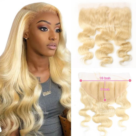 13x6 HD Lace Frontal 613 Blonde Body Wave 100% Human Hair