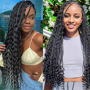 Natural color Human BOHO Braiding Hair Water Wave Bulk hair Best Quality Mink hair extensions 100g/bundle (Copy) (Copy) (Copy) (Copy)