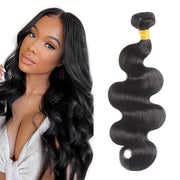 Double Drawn Full End Unprocessed Body Wave INDIAN RAW Hair Black