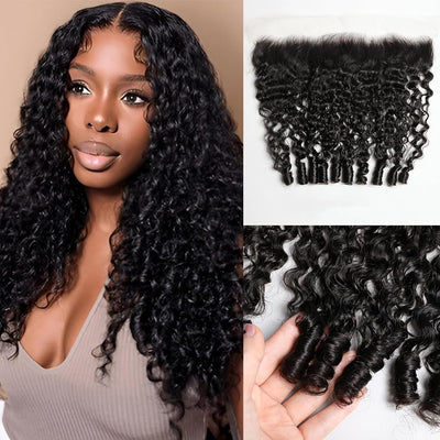 13x4HD Lace Frontal Burmese Curl High Quality Brazilian Virgin Hair Swiss Lace, Skin-melt Lace, Invisible Lace