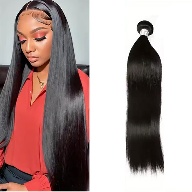 Ustar Basics Color 1B Human Hair Straight 1 3 4 Bundles