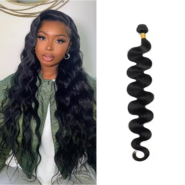 Super Long single drawn raw hair Body Wave 32-40 Inches High Quality 100 Human Hair