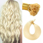 I Tip Premium 613 Blonde Straight Hair Extensions Quality 100 Human Hair
