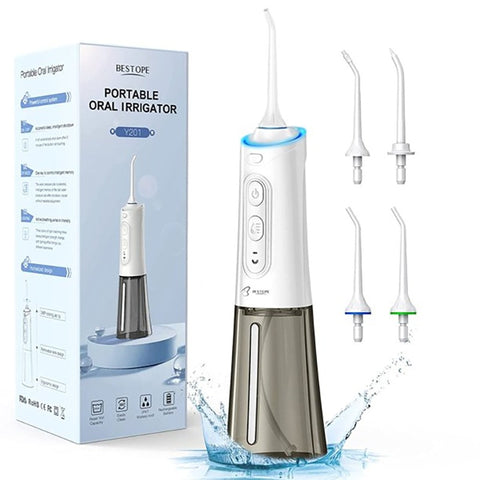 BESTOPE Water Flosser Cordless Dental Irrigator Rechargeable Teeth Cleaner