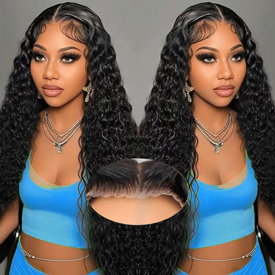 5x5HD Lace Wear To Go Glueless Jerry Curl Pre-Cut Lace Closure Wig 100 Virgin Human Hair Natural Color Wig
