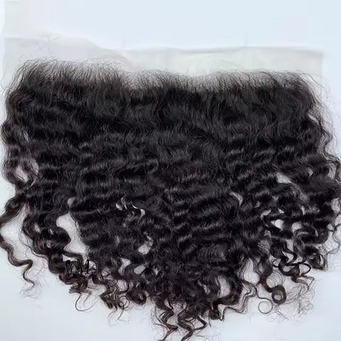13x4HD Lace Frontal Burmese Curl High Quality Brazilian Virgin Hair Swiss Lace, Skin-melt Lace, Invisible Lace