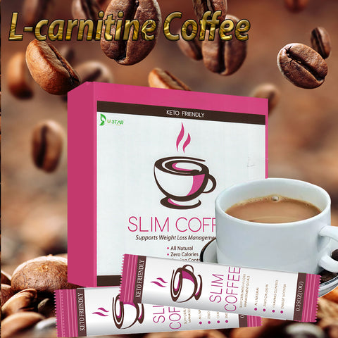 Keto Friendly Slim Coffee Chocolate-Flavored Instant Coffee Packets for Skinny Diet & Metabolism Support  12 Sticks 10g/stick Free shipping