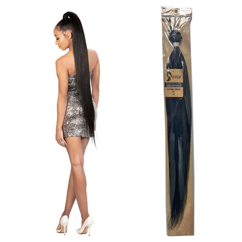 Ustar Dream Bundle 30 inches Color 1B for Ponytail Quick Weave Top Quality Fibers FEEL & LOOK HUMNA HAIR