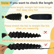 USTAR Brazilian Boho Wave Basics Color 1B Virgin Body Human Hair 18 20 22 Inch for Women