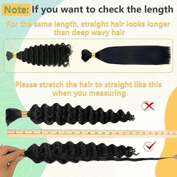 USTAR Brazilian Boho Wave Basics Color 1B Virgin Body Human Hair 18 20 22 Inch for Women