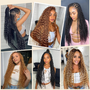 USTAR Brazilian Boho Wave Basics Color 1B Virgin Body Human Hair 18 20 22 Inch for Women