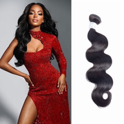 USTAR BEAUTY Body Wave Human Hair 1B 12 14 16 18 20 22 24 26 28 30 in Double Weft Basics Color for Women