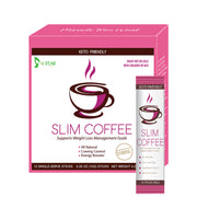 Keto Friendly Slim Coffee Chocolate-Flavored Instant Coffee Packets for Skinny Diet & Metabolism Support  12 Sticks 10g/stick Free shipping