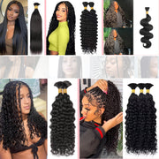 Best Quality Human Braiding Hair Natural Black Bulk Mink Hair 100g/bundle 22 inch