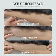5x5HD Lace Closure Burmese Curl Natural Color Human Hair