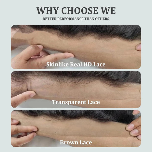 5x5HD Lace Closure Burmese Curl Natural Color Human Hair