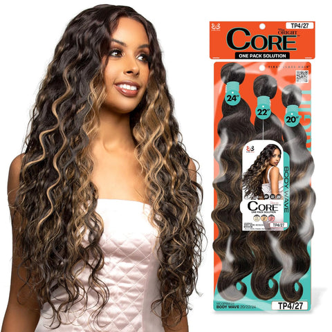 BOBBI BOSS Miss Origin CORE Synthetic Weave Multi Bundle Body Wave (20, 22, 24 inch) With  Wig Cap and Super Hair Glue