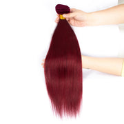 Burgundy Straight 100% Virgin Hair