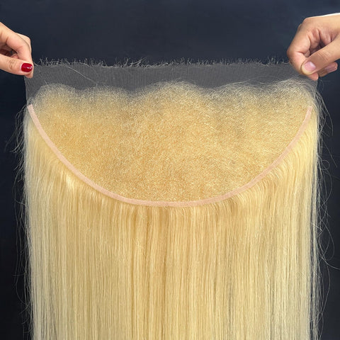 13x6 HD Lace Frontal 613 Blonde Straight 100% Human Hair
